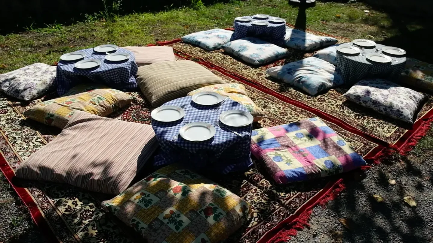 Köy sofrası kuruldu
